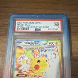 Pokemon Pikachu ex 238/191 Surging Sparks Special Illustration Rare PSA 9 - Image 3