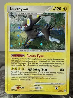 Luxray - 7/130 - Holo Rare Diamond & Pearl - Pokemon Card - LP - Image 1