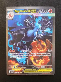 Pokemon Mega Charizard X EX 125/094 Phantasmal Flames Holo 360 HP Rare Card - Image 1