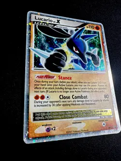 Lucario Lv. X LP DP12 Diamond and Pearl Promo Pokemon TCG Rare Holo Light Play - Image 2
