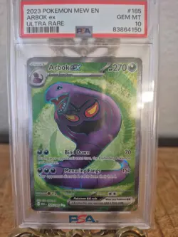2023 Pokemon MEW EN Arbok ex #185 PSA 10 - Image 2