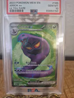 2023 Pokemon MEW EN Arbok ex #185 PSA 10 - Image 3
