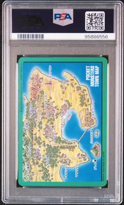 Venusaur Trainer Pokemon 1996 Carddass Vending Japanese #000 PSA 7 Town Map - Image 2