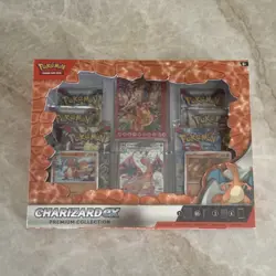 Pokemon Charizard EX Premium Collection Box Booster Promo Trading Card Game - Image 1