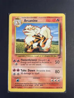 Pokemon TCG Arcanine Base Set 2 Uncommon Card 33/130 NM Condition - Image 1