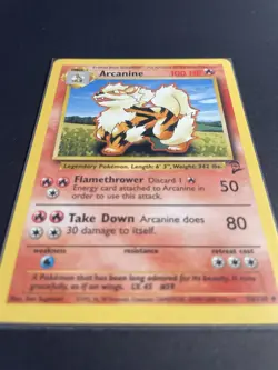 Pokemon TCG Arcanine Base Set 2 Uncommon Card 33/130 NM Condition - Image 2