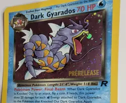 Vintage Dark Gyarados Holo Team Rocket 8/82 Prerelease Pokemon Card 2000 - Image 4