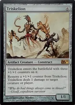 218/249 TRISKELION RARE CORE SET 2011 MTG CARD - Image 1