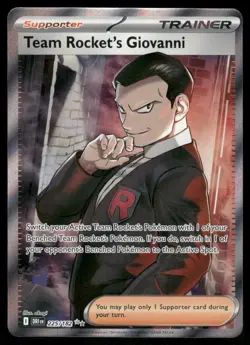 Pokemon Cards Team Rocket's Giovanni 225/182 Destined Rivals Ultra Rare NM - Image 1