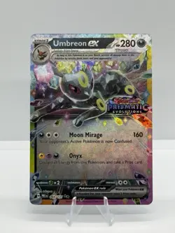 Pokemon TCG Umbreon ex Prismatic Evolutions 060/131 Promo Holo EX Card - Image 1