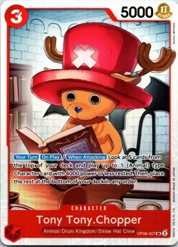 Tony Tony Chopper SR OP08-007 One Piece Card Game NM - Image 1