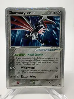 Pokemon Skarmory ex 98/108 EX Power Keepers Ultra Rare 2007 Card - Image 1