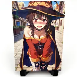 KonoSuba Megumin Sexy Hot Anime Waifu Girl Doujin Lewd Goddess Story Art Card - Image 1