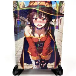 KonoSuba Megumin Sexy Hot Anime Waifu Girl Doujin Lewd Goddess Story Art Card - Image 2