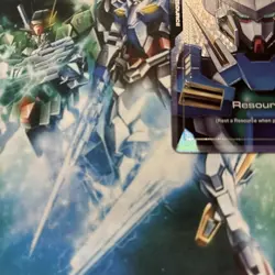 Bandai Gundam Card Game Gundam Exia R-026 Foil Resource Card C+ TCG Holo - Image 4