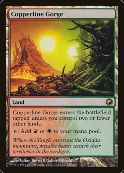 MTG Copperline Gorge Scars of Mirrodin RARE Magic the Gathering NM - Image 1
