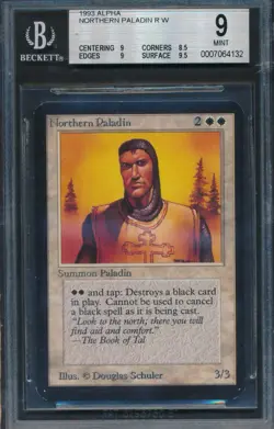 Alpha Northern Paladin BGS 9 Graded Magic MTG (4132) -magicgraders- - Image 1