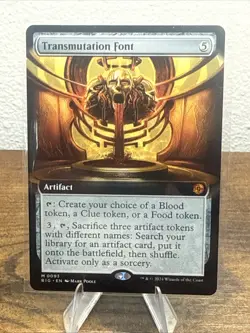 MTG Outlaws of Thunder Junction The Big Score Transmutation Font (Extended) - Image 1