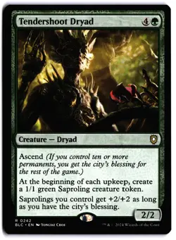 Tendershoot Dryad NM BLC Commander: Bloomburrow MTG - Image 1
