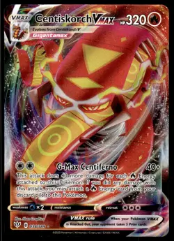 Pokemon TCG SWSH03: Darkness Ablaze #034/189 Centiskorch VMAX NM - Image 1