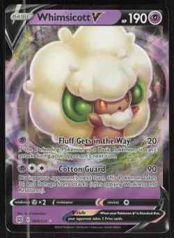 Pokemon TCG SWSH09: Brilliant Stars #064/172 Whimsicott V NM - Image 1