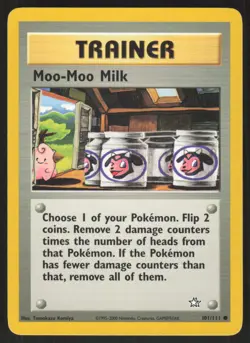 Pokemon TCG Neo Genesis #101/111 Moo-Moo Milk LP - Image 1