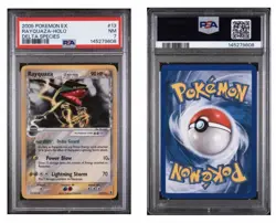 2005 POKEMON EX DELTA SPECIES #13 RAYQUAZA-HOLO DELTA SPECIES PSA NM 7 (608) - Image 1