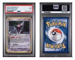 2005 POKEMON EX DELTA SPECIES #4 ESPEON-REV.FOIL DELTA SPECIES PSA NM 7 - Image 1