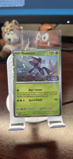 Pokemon TCG Phantasmal Flames Genesect 008/094 Me02: Cosmo Holo Stamped BB PROMO - Image 1