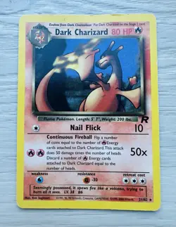 Dark Charizard 21/82 Team Rocket Regular Pokemon TCG 2000 - Image 1