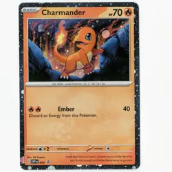 **HD COSMOS HOLO** Charmander SVPen 047 - Pokemon 151 Black Star Promo - Image 1