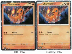 **HD COSMOS HOLO** Charmander SVPen 047 - Pokemon 151 Black Star Promo - Image 3