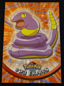 Pokemon Topps Ekans #23 Black Logo Non Holo Condition TV Animation LP - Image 1
