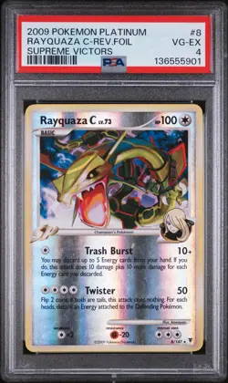 RAYQUAZA C Supreme Victors Reverse Holo Rare #8 PSA 4 Pokemon [Nostalgium] - Image 1