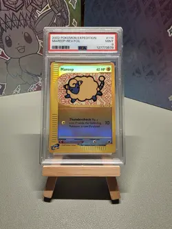 Pokemon Mareep Expedition Reverse Holo #119 PSA 9 Mint - Image 1