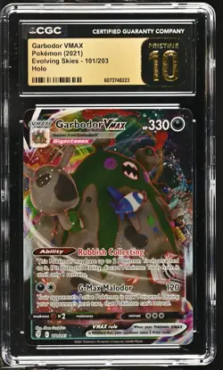 GARBODOR VMAX Evolving Skies Holo #101 CGC Pristine 10 Pokemon [Nostalgium] - Image 1