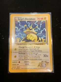 Lt. Surge's Electabuzz - Pokemon Gym Heroes 6/132 - Holo - Ungraded - Image 1