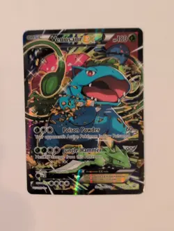 Pokemon Venasaur EX XY 123 Full Art Black Star Promo 2016 - Image 1