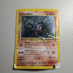 Pokemon Houndour 5/75 Neo Discovery Holo Rare (Heavy Damage) - Image 1
