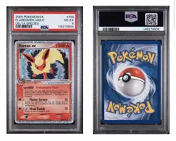 2005 POKEMON EX DELTA SPECIES #108 FLAREON EX-HOLO DELTA SPECIES PSA VG-EX 4 - Image 1