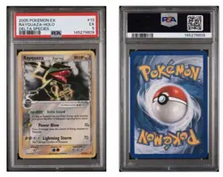 2005 POKEMON EX DELTA SPECIES #13 RAYQUAZA-HOLO DELTA SPECIES PSA EX 5 - Image 1