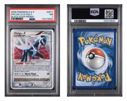 2008 POKEMON DIAMOND & PEARL BLACK STAR PROMO #DP17 DIALGA LV.X PSA NM 7 - Image 1