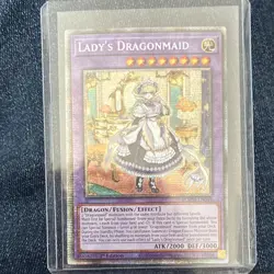 Lady's Dragonmaid BLMM-EN049 Secret Rare 1st Edition Yu-Gi-Oh! TCG - Image 1