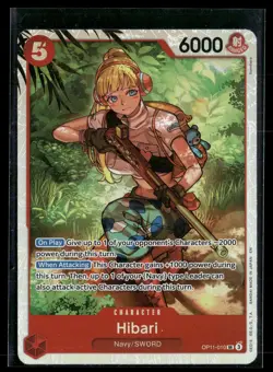 Hibari OP11-010 A Fist of Divine Speed Super Rare One Piece - Image 1