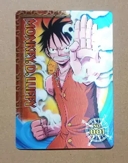 No.001 Monkey D. Luffy One Piece 3D Card Collection 2009 - Image 1