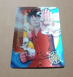 No.001 Monkey D. Luffy One Piece 3D Card Collection 2009 - Image 2