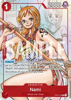 ***FOIL Nami OP01-016 Alternate Art (OP-PR)*** One Piece Kid Icarus - Image 1
