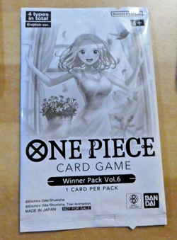 ONE PIECE CARD ENGLISH PROMO TOURNAMENT WINNER PACK VOL.6 X1 BOOSTER SEALED MINT - Image 1
