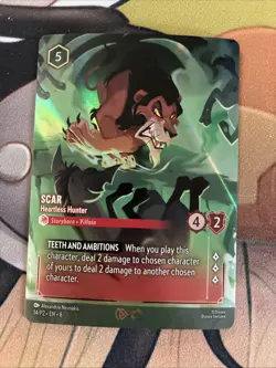 Disney Lorcana Scar Heartless Hunter Enchanted 14/P2 Store Championship - Image 1
