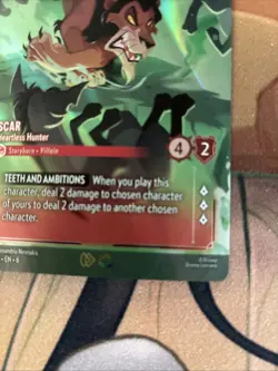 Disney Lorcana Scar Heartless Hunter Enchanted 14/P2 Store Championship - Image 4